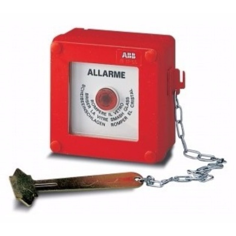 ABB Alarmă de urgență în afara peretelui, IP55 M131800000, cu ciocan