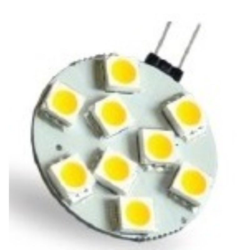 Bec cu LED G4 1.8W 130lm, 2700K, AC/DC12V, 180 grade, 9pcs 5050SMD, deLux