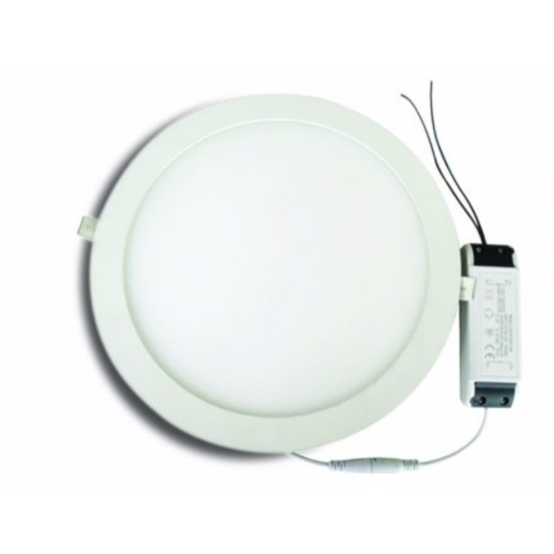 Panou LED - downlight, 6W, 420Lm, 3000K, rotund, 120x20mm, încastr., 110-265V, 2835SMD, deLux