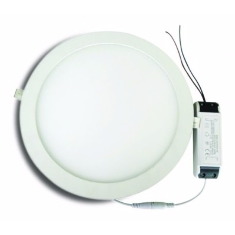 Panou LED - downlight,12W, 840Lm, 3000K, rotund, 170x20mm, încastr., 110-265V,2835SMD, deLux