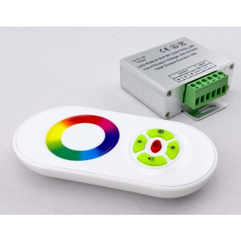 Controller cu telecomanda RF pentru Bandă Led RGB 144W(12VDC) 288W(24VDC) 4A, deLux