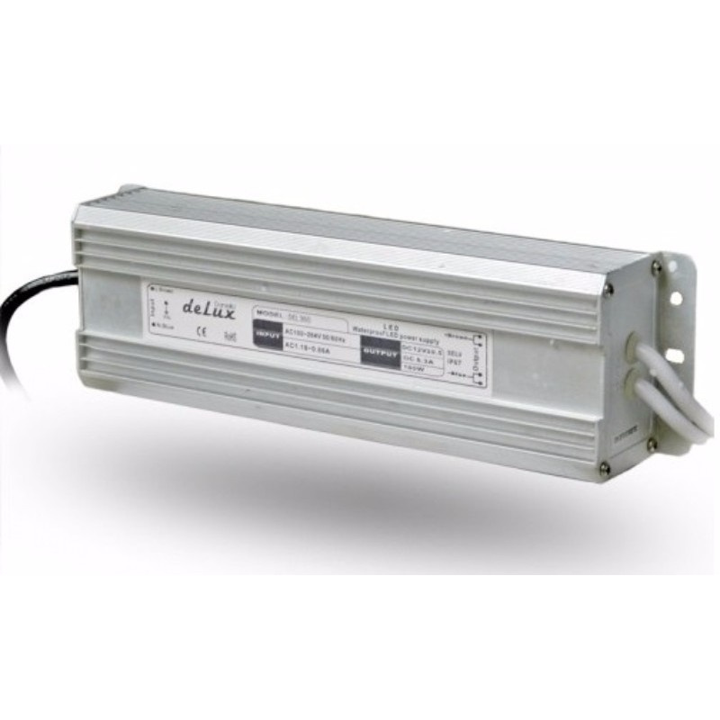 Sursă de alimentare bandă LED 100W, 8.3A, IP67, 170-250V AC/12V DC, deLux