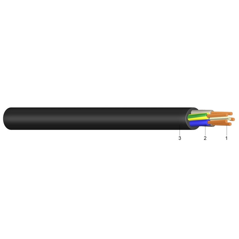 Cablu cauciucat H05RR-F (MCCM) 3x 2,5(0)