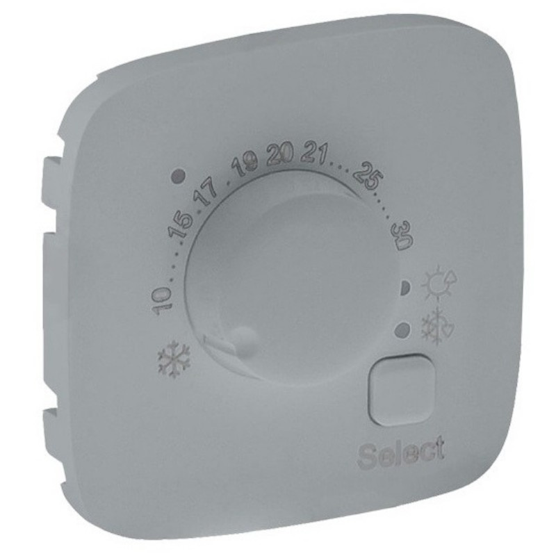 Placă pentru termostat electronic de cameră, aluminiu Valena Allure 755317 - Legrand