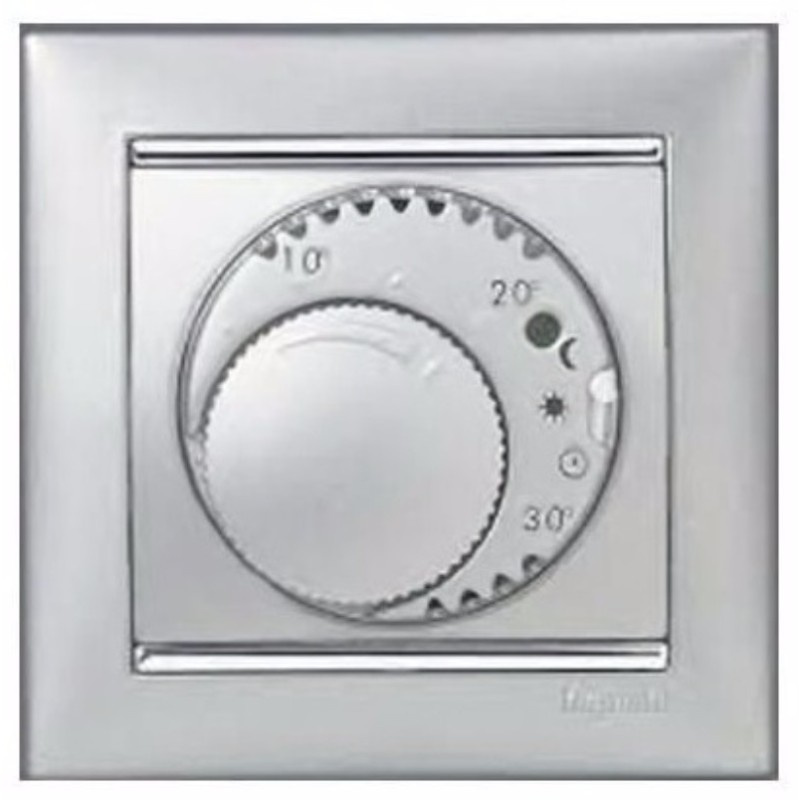 Întrerupător termostat confort aliminiu, Valena - Legrand