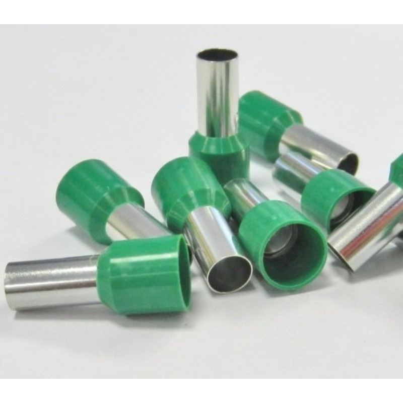 Tub de capat izolat, tip=E16-12 verde, pentru cablu d=16mm2, STILO
