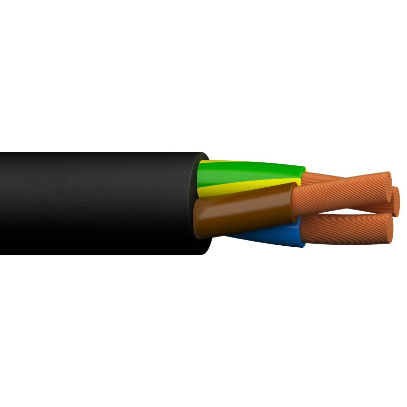 Cablu H05VV-F (MYYM) 3x 1,0 negru (100)