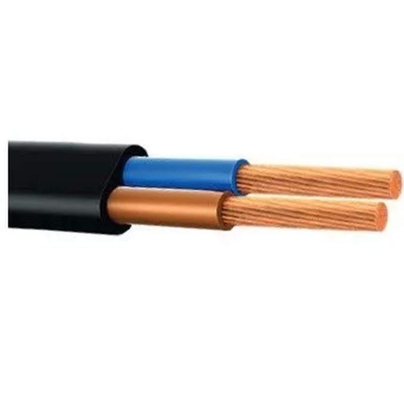 Cablu H03 VVH2-F 2x0,75 negru (MYYUP) (100)