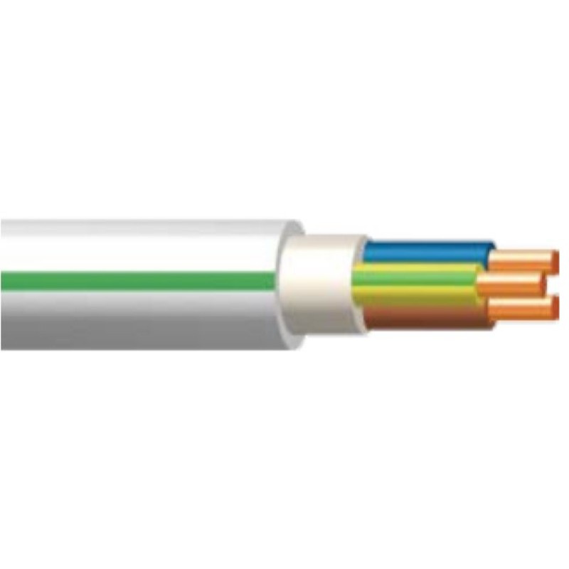 Cablu (N)YM-J 3x 2,5 NKT Instal PLUS 300/500V cu dungă verde (100)