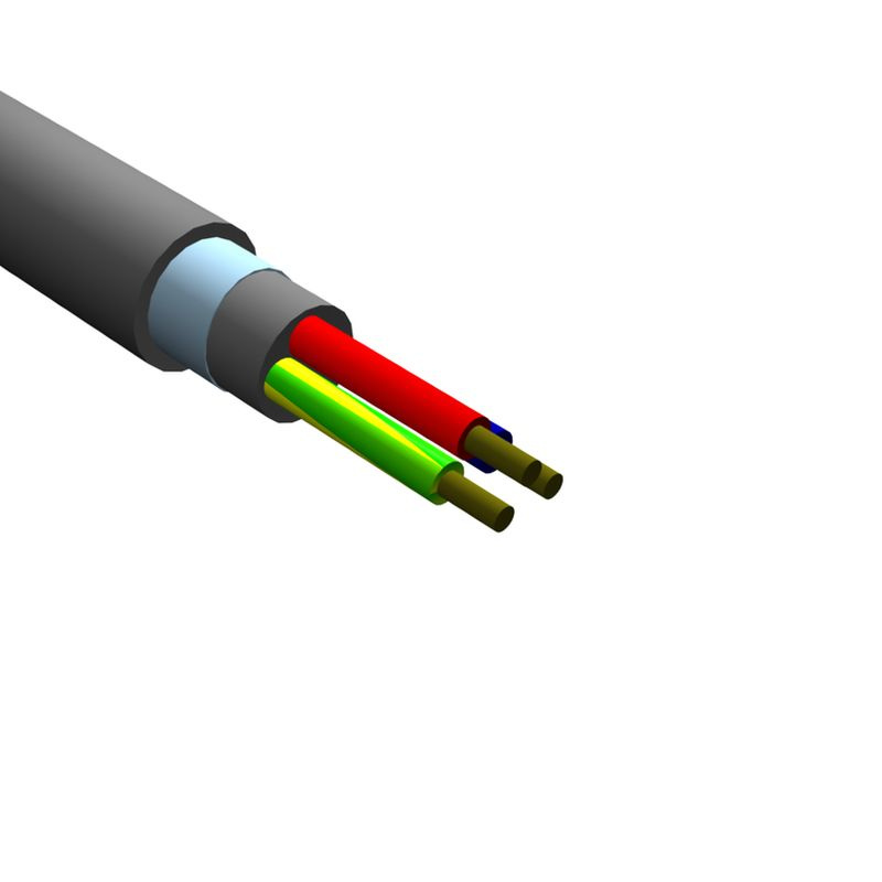 Cablu armat CYABY-F 3x   1,5 GRI