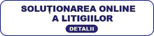 Logo platforma europeană de soluționare online a litigiilor.